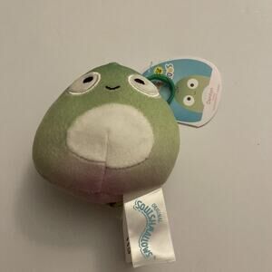 NEW 3.5" "Denton the Chameleon" Kellytoy Squishmallow Keychain Clip-On!
